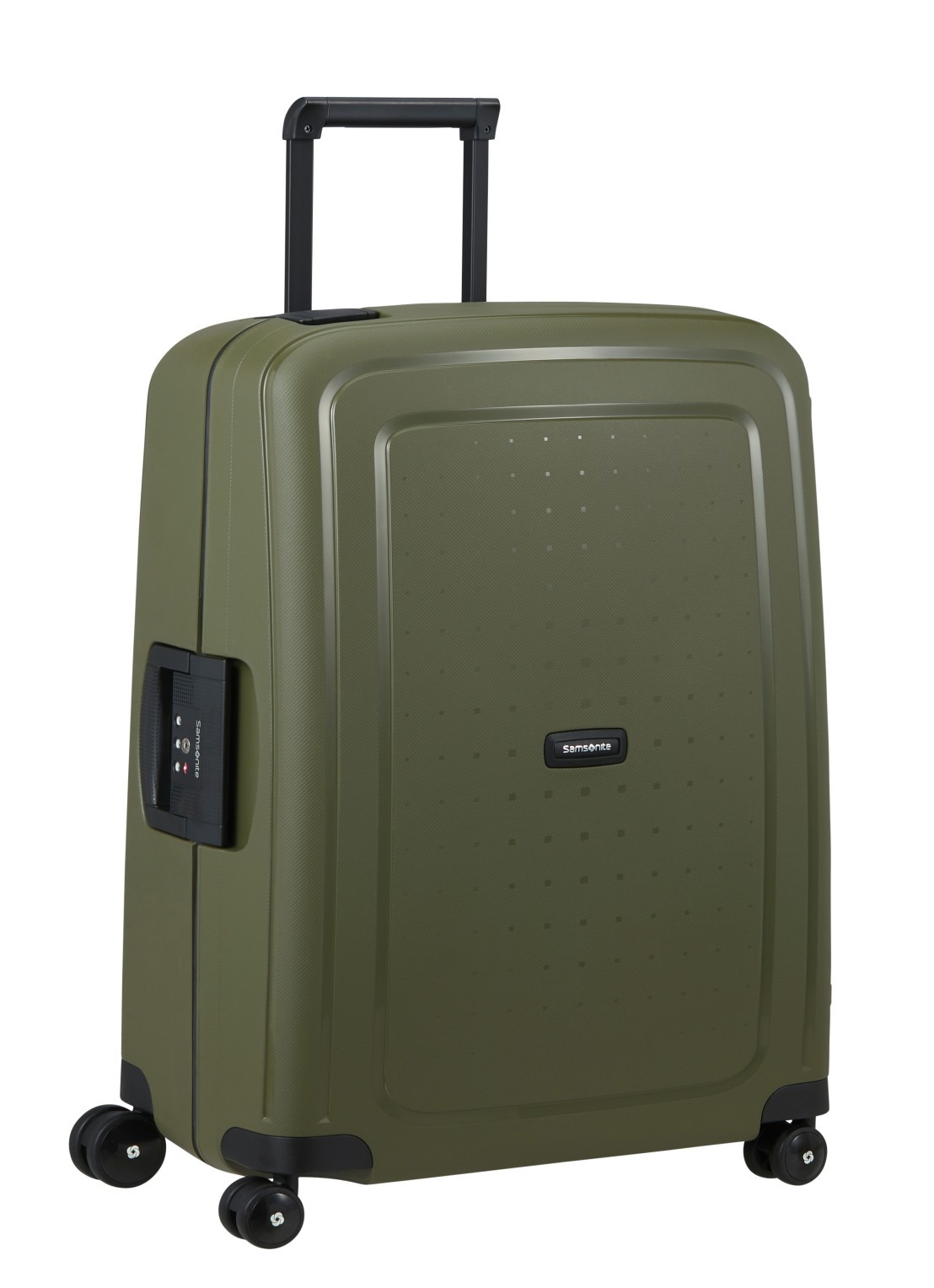 Samsonite S'Cure spinner 69 cm - voorkant 4 olijfgroen