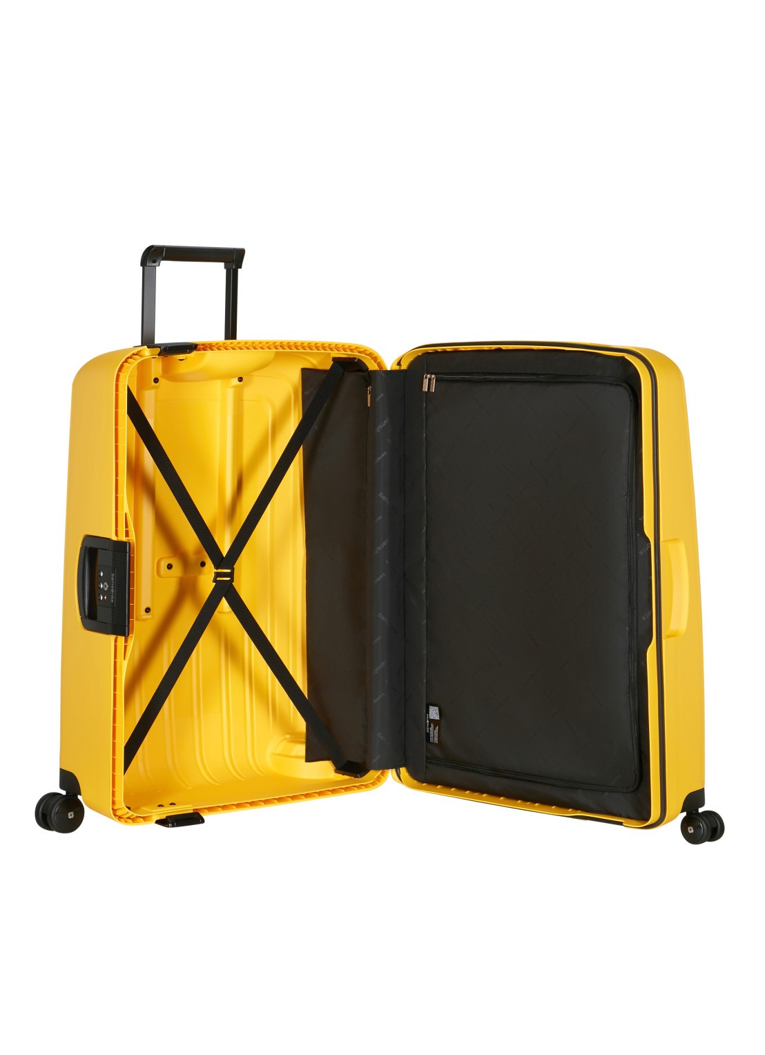 Samsonite S'Cure spinner 75 cm - detail geel