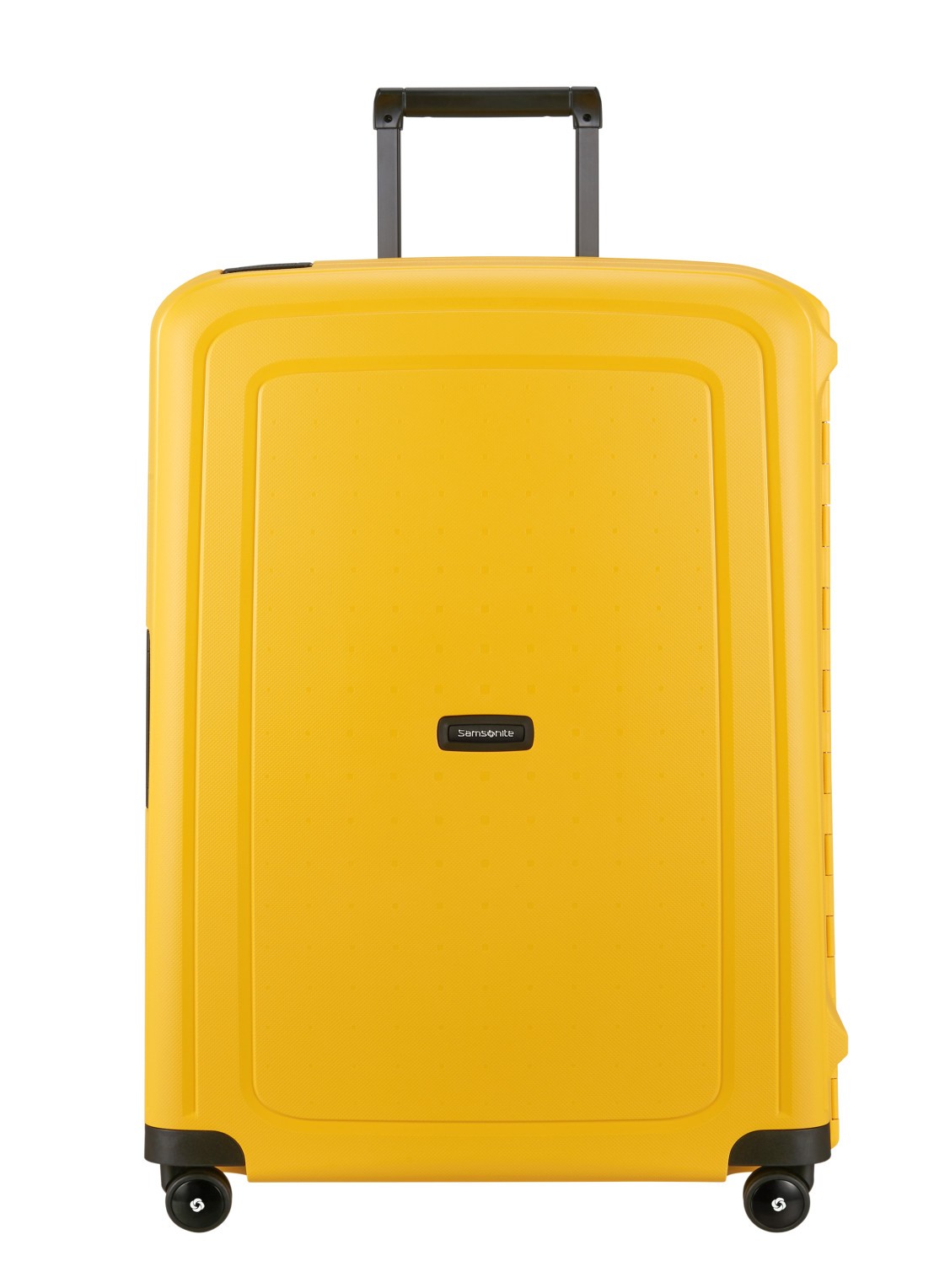 Samsonite S'Cure spinner 75 cm - voorkant 2 geel