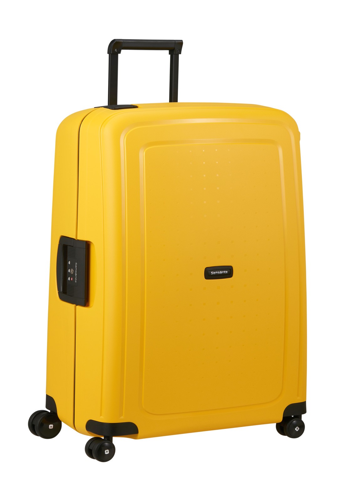 Samsonite S'Cure spinner 75 cm - voorkant 3 geel
