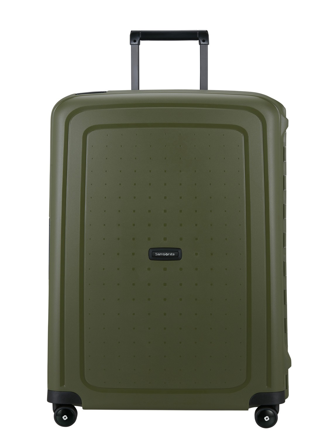 Samsonite S'Cure spinner 75 cm - voorkant 3 olijfgroen
