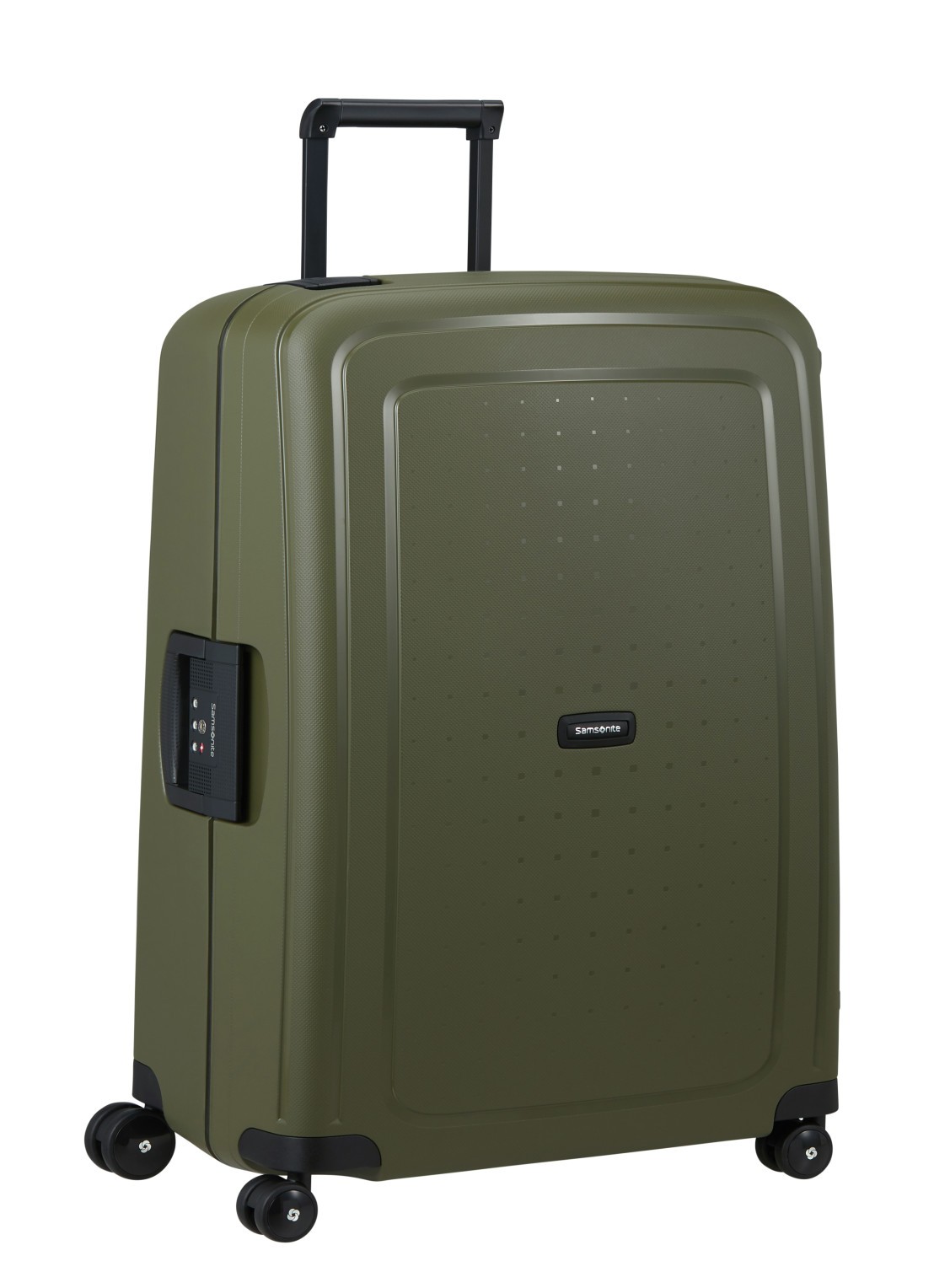 Samsonite S'Cure spinner 75 cm - voorkant 4 olijfgroen