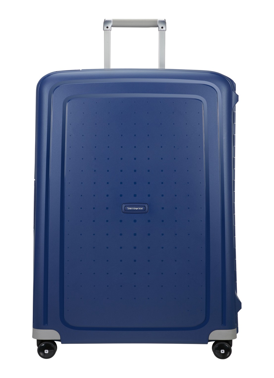Samsonite S'Cure spinner 81 cm - voorkant donkerblauw