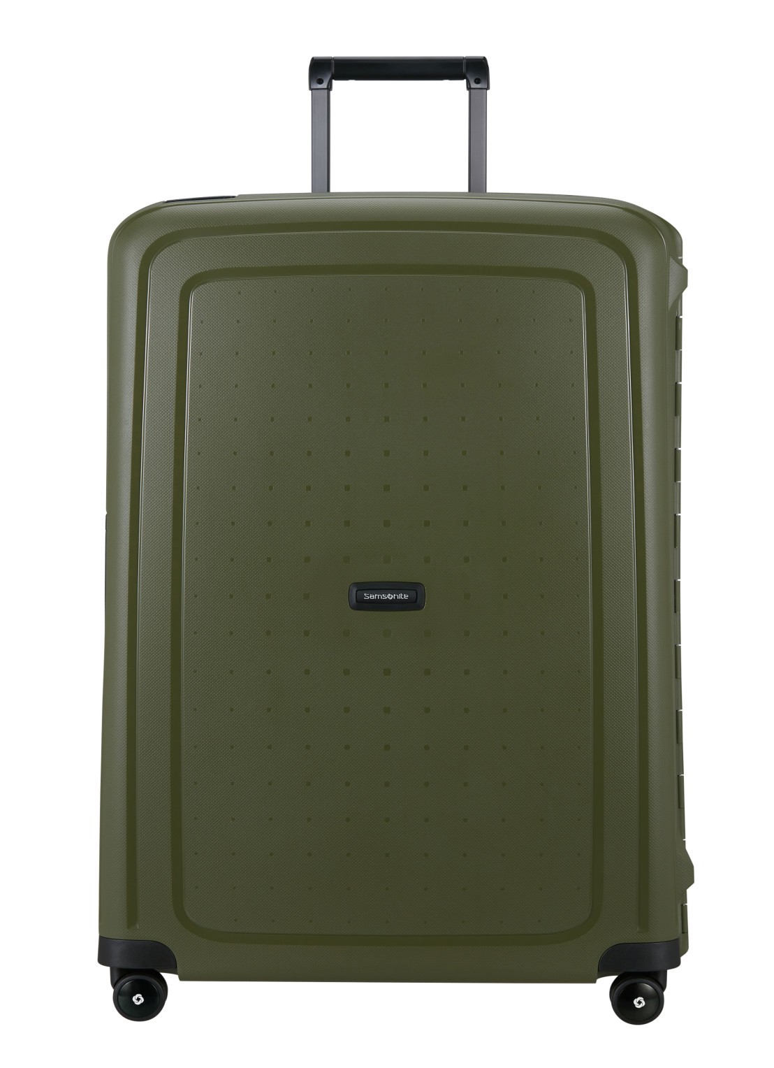 Samsonite S'Cure spinner 81 cm - voorkant olijfgroen