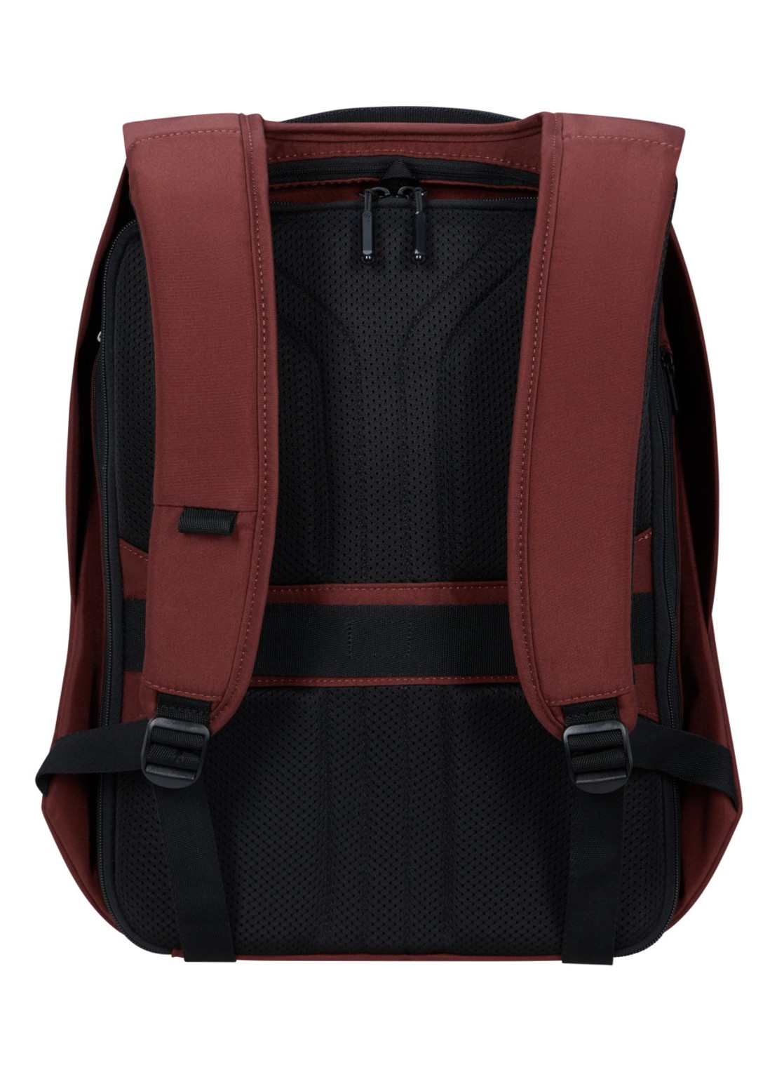 Samsonite Securipak 2.0 rugzak met 15,6 inch laptopvak - achterkant bordeauxrood