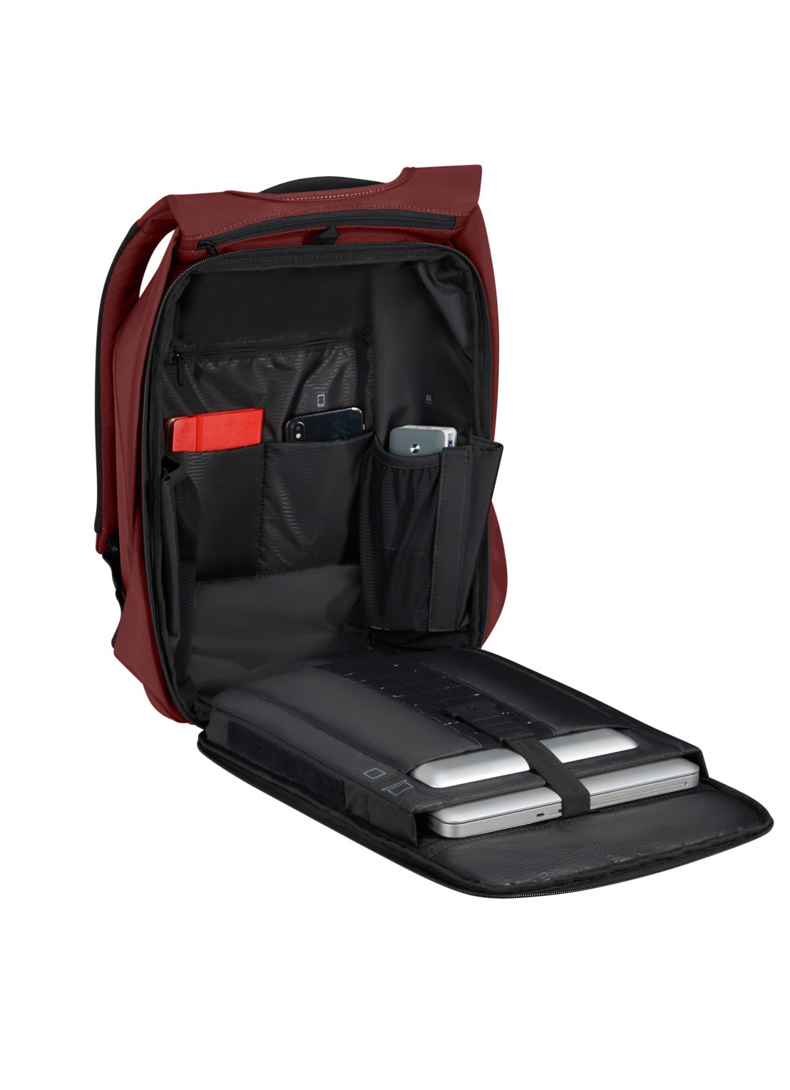 Samsonite Securipak 2.0 rugzak met 15,6 inch laptopvak - detail 4 bordeauxrood