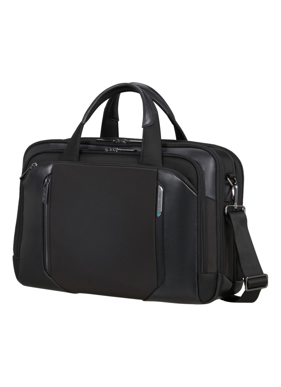 Samsonite Spectrolite 4.0 vergrootbare laptoptas met 15.6 inch laptopvak - voorkant 3 zwart