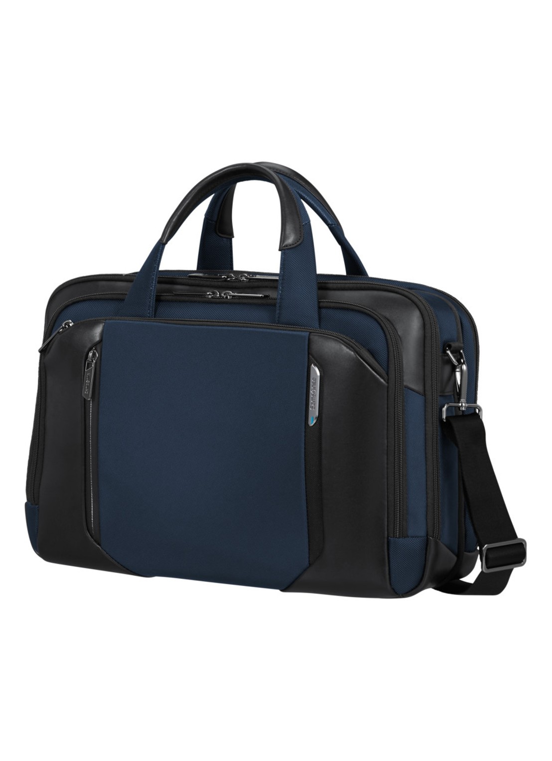 Samsonite Spectrolite 4.0 vergrootbare laptoptas met 15.6 inch laptopvak - voorkant 3 donkerblauw