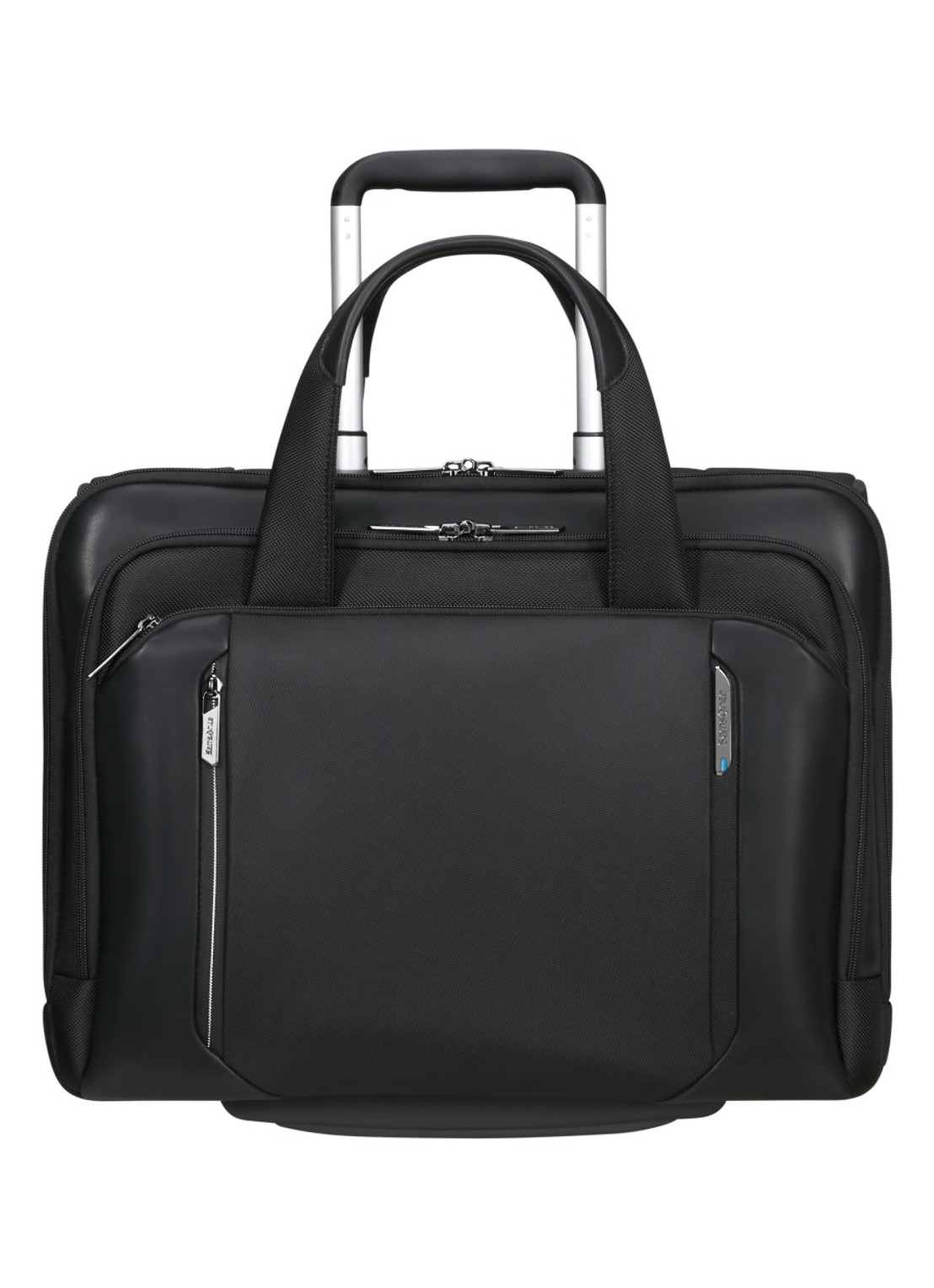 Samsonite Spectrolite 4.0 vergrootbare trolley met 15.6 inch laptopvak - voorkant zwart