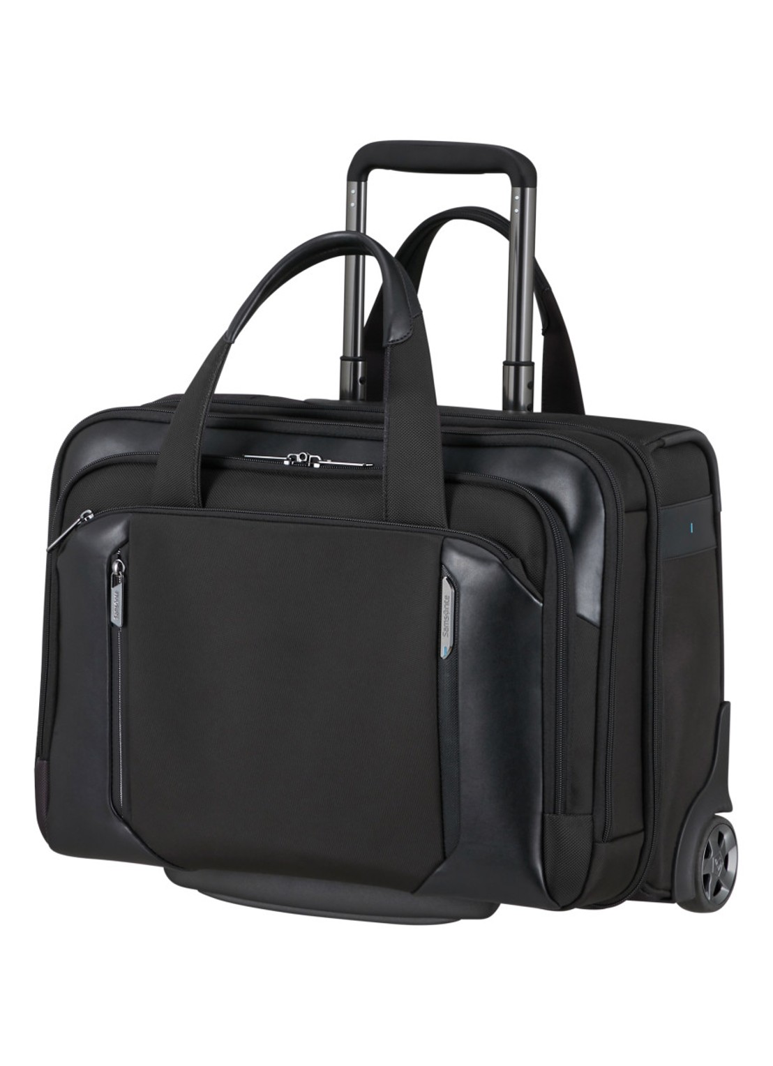 Samsonite Spectrolite 4.0 vergrootbare trolley met 15.6 inch laptopvak - voorkant 2 zwart