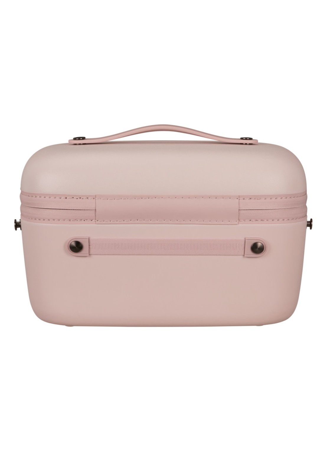 Samsonite Stackd beautycase met afneembare schouderriem en uitneembaar etui - achterkant 5 lichtroze