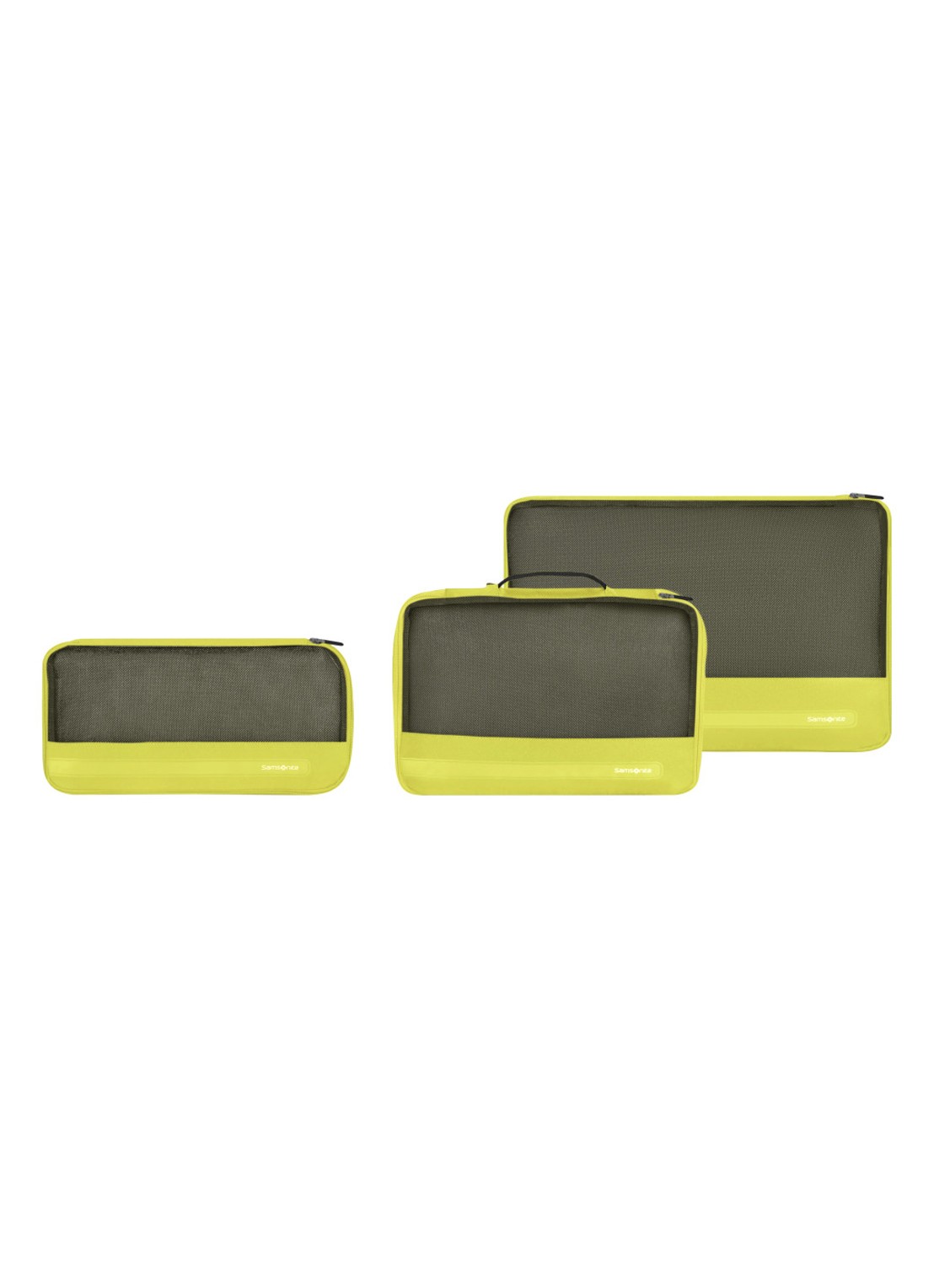 Samsonite TA Revolution koffer organizer set van 3 - voorkant lime