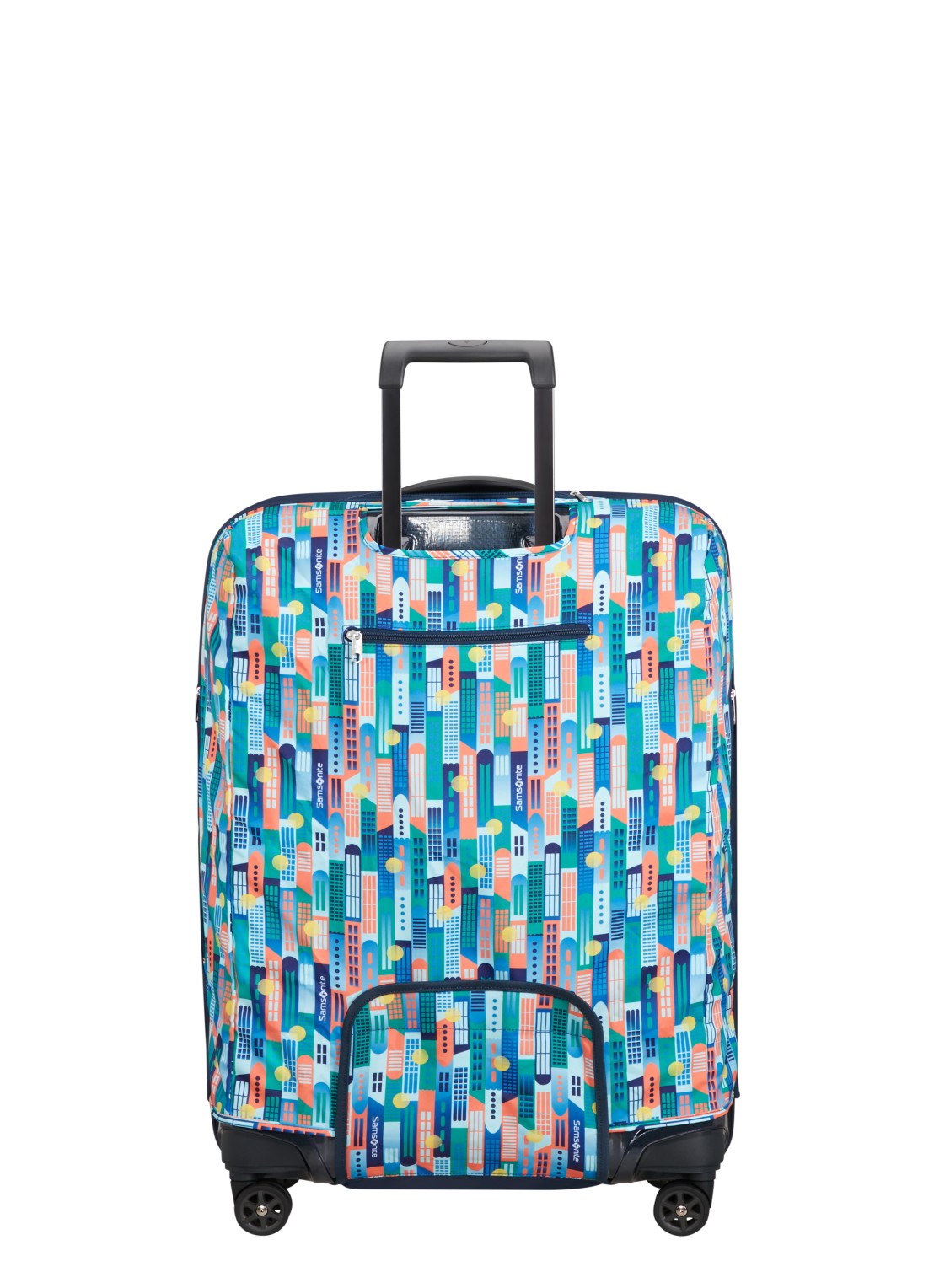 Samsonite TA Revolution L kofferhoes - achterkant 3 donkerblauw