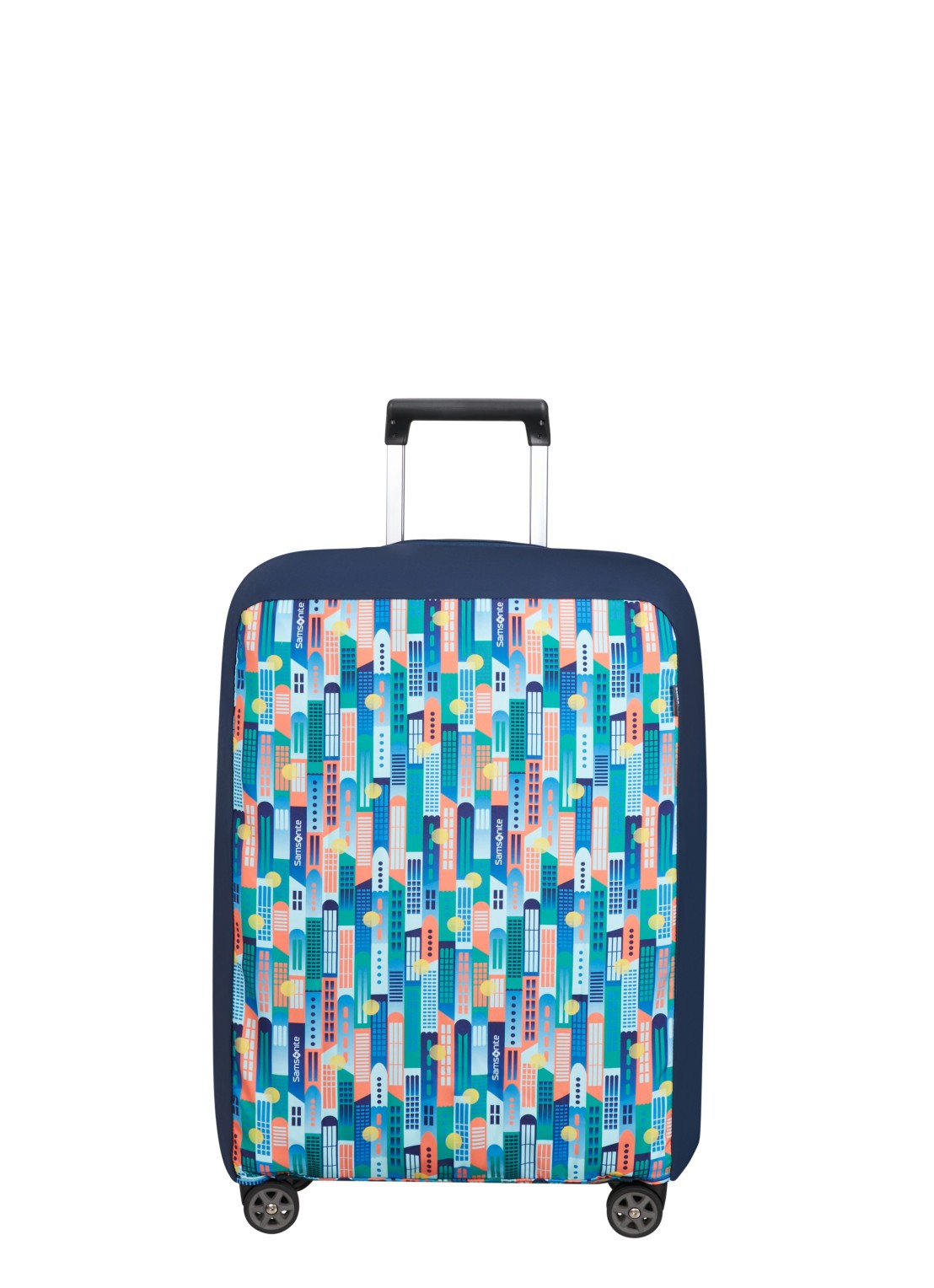 Samsonite TA Revolution M kofferhoes - voorkant 2 donkerblauw
