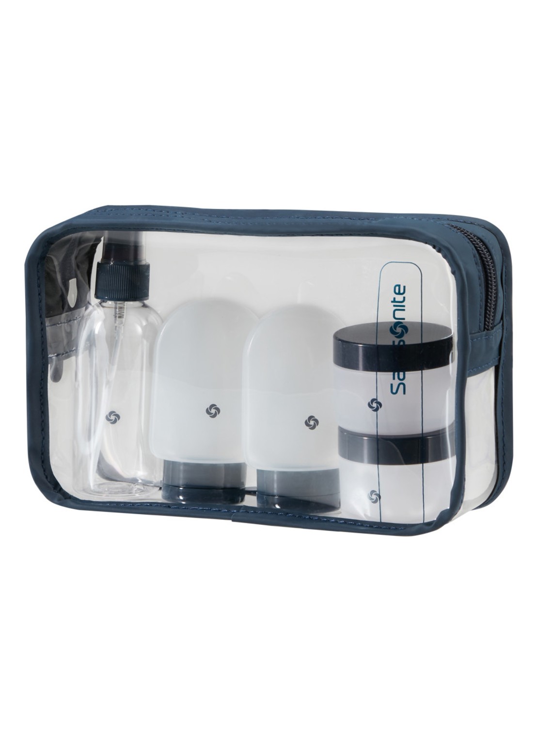 Samsonite TA Revolution toilettas - achterkant donkerblauw