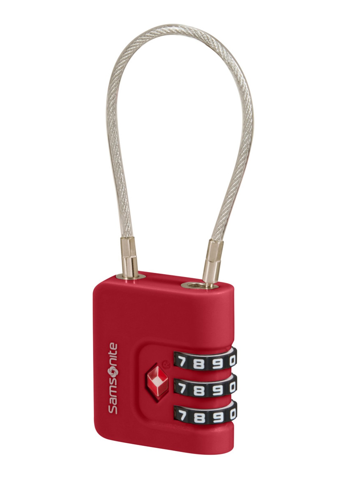 Samsonite TA Revolution TSA cijferslot - voorkant 2 rood
