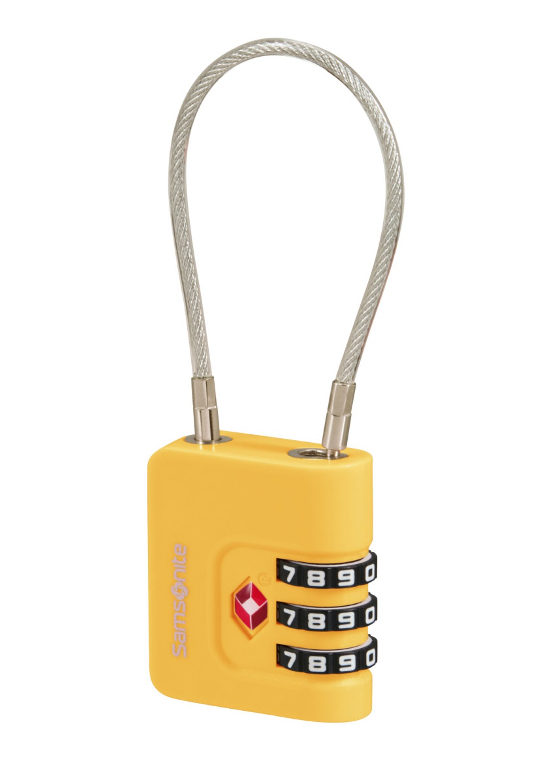 Samsonite TA Revolution TSA cijferslot - voorkant 2 geel