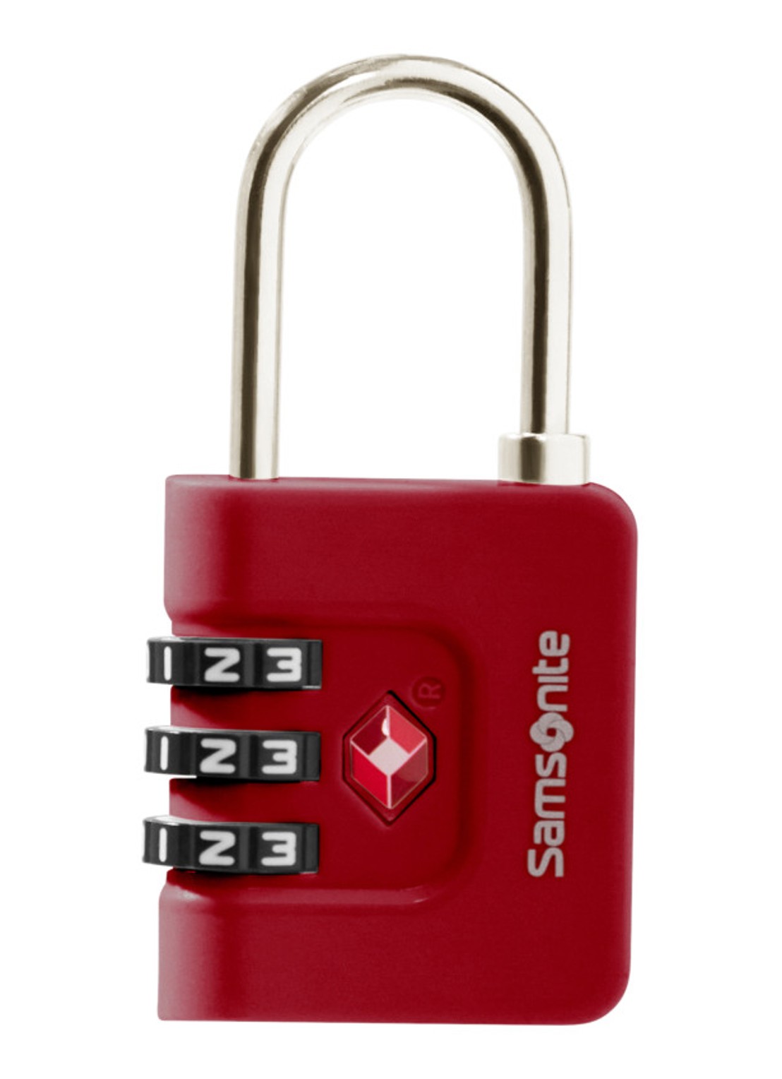 Samsonite TA Revolution TSA cijferslot - achterkant 3 rood