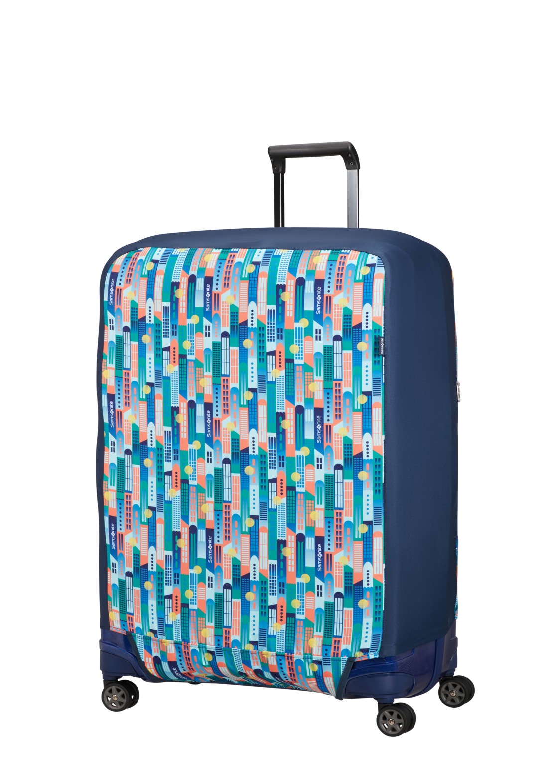 Samsonite TA Revolution XL kofferhoes - voorkant 3 donkerblauw