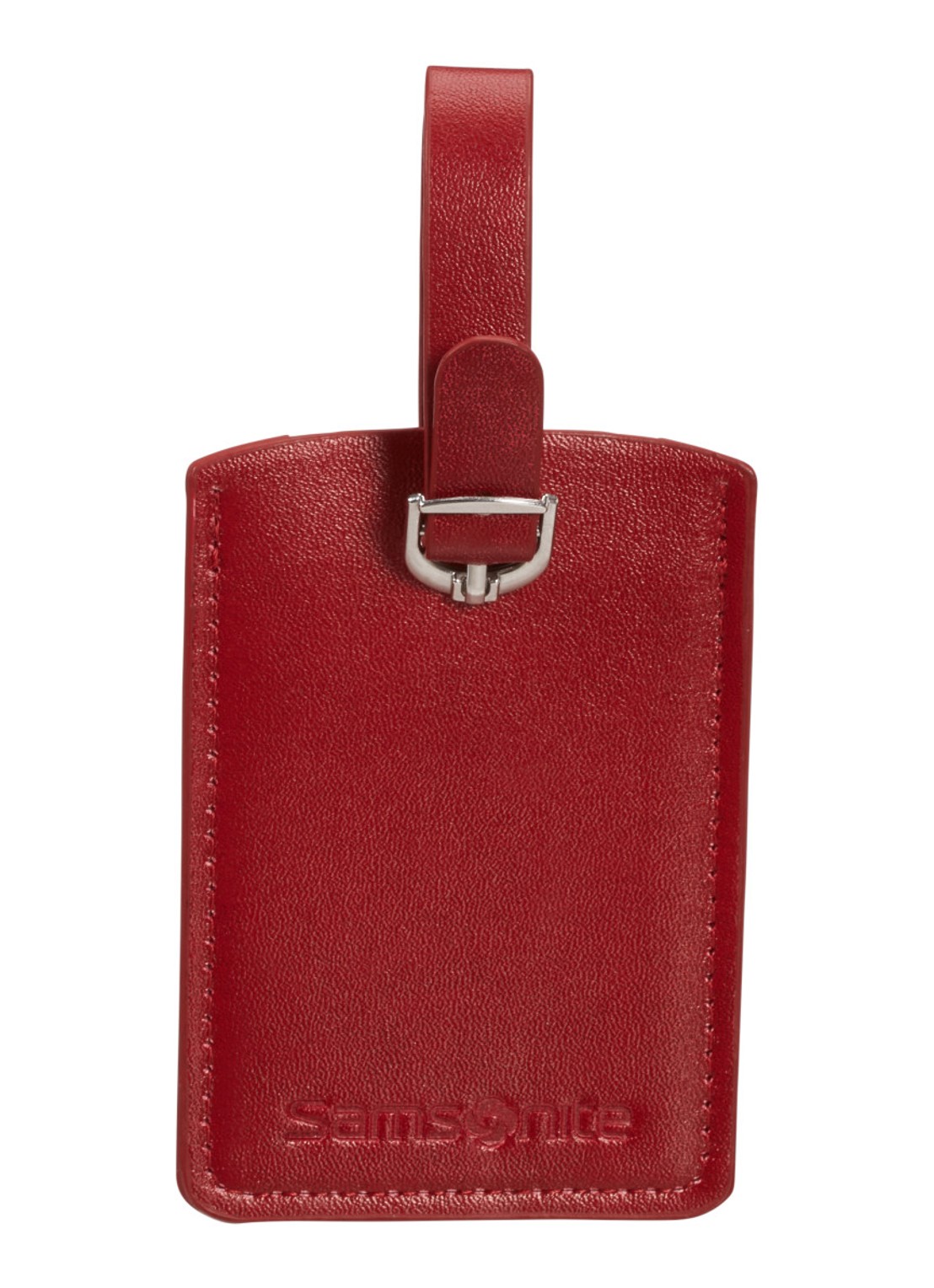 Samsonite Travel Accessories bagagelabel set van 2 - voorkant steenrood