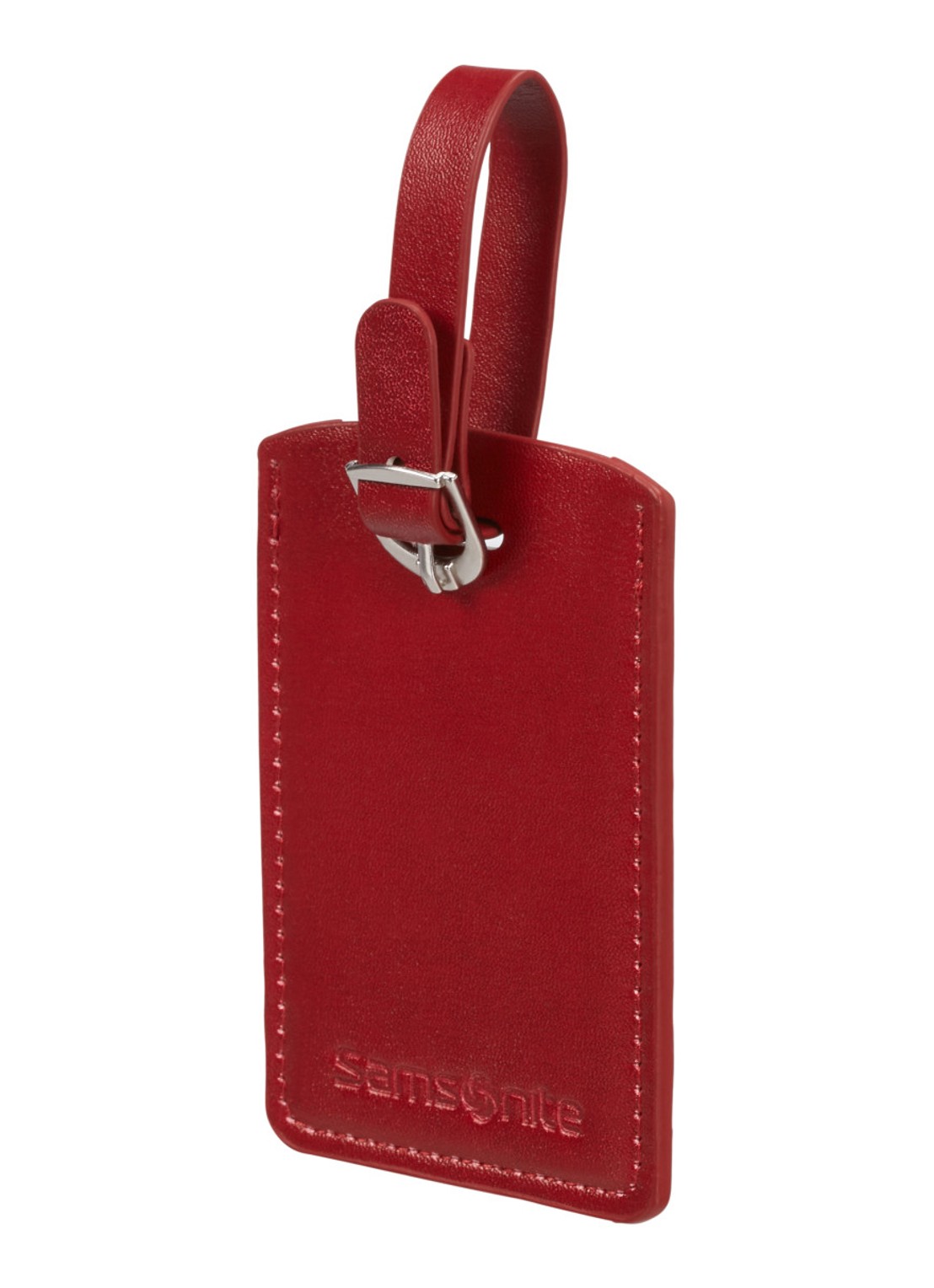 Samsonite Travel Accessories bagagelabel set van 2 - voorkant 2 steenrood