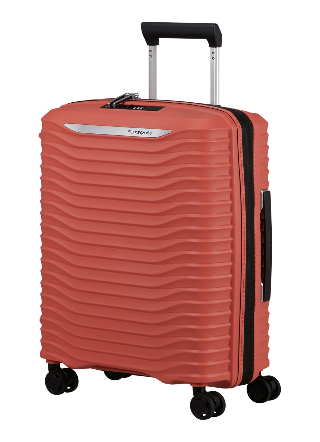 Samsonite Upscape spinner 55 cm - voorkant 5 donkerbeige
