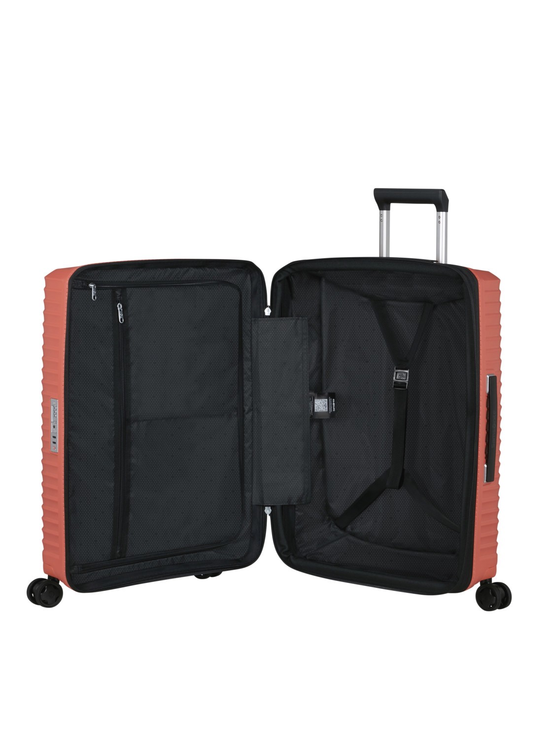 Samsonite Upscape spinner 68 cm - achterkant 5 donkerbeige