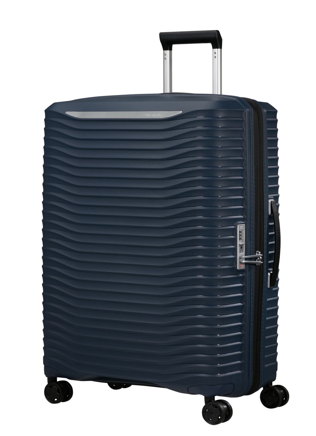 Samsonite Upscape spinner 75 cm - voorkant 3 donkerblauw