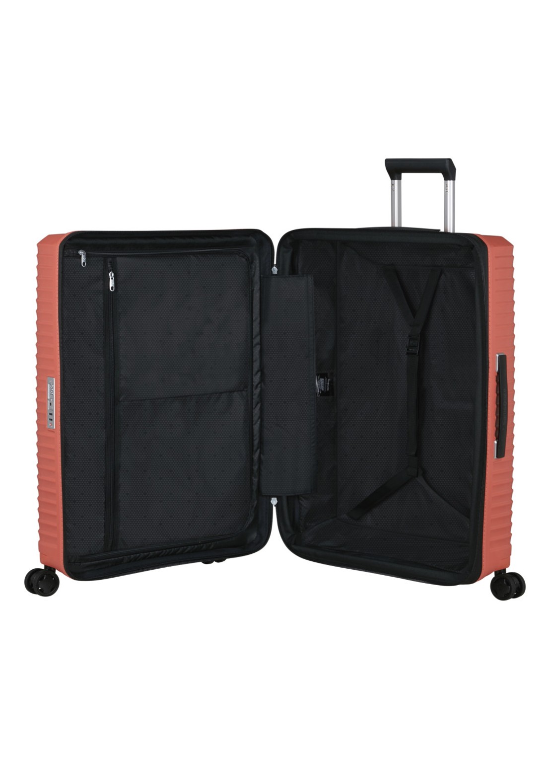 Samsonite Upscape spinner 75 cm - achterkant 5 donkerbeige