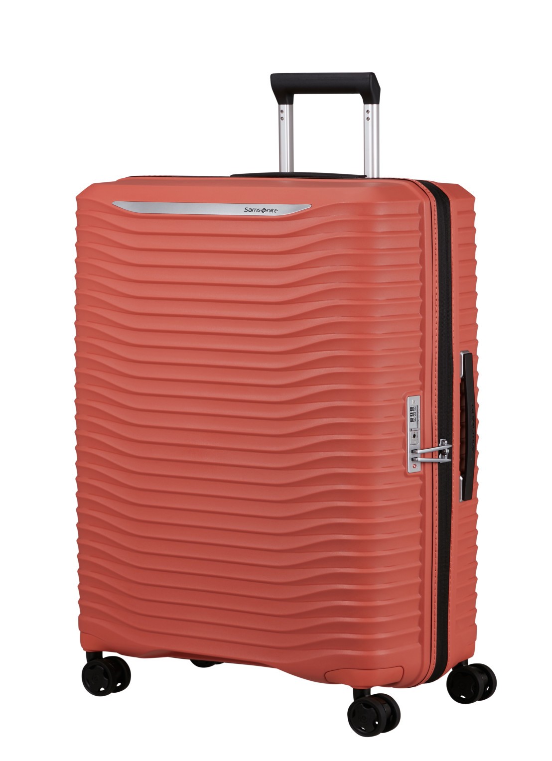 Samsonite Upscape spinner 75 cm - voorkant 4 donkerbeige