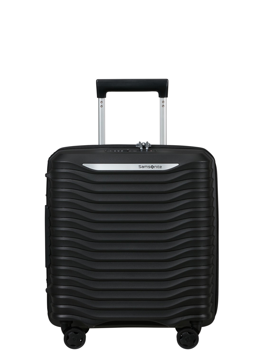 Samsonite Upscape vergrootbare spinner 45 cm - voorkant zwart