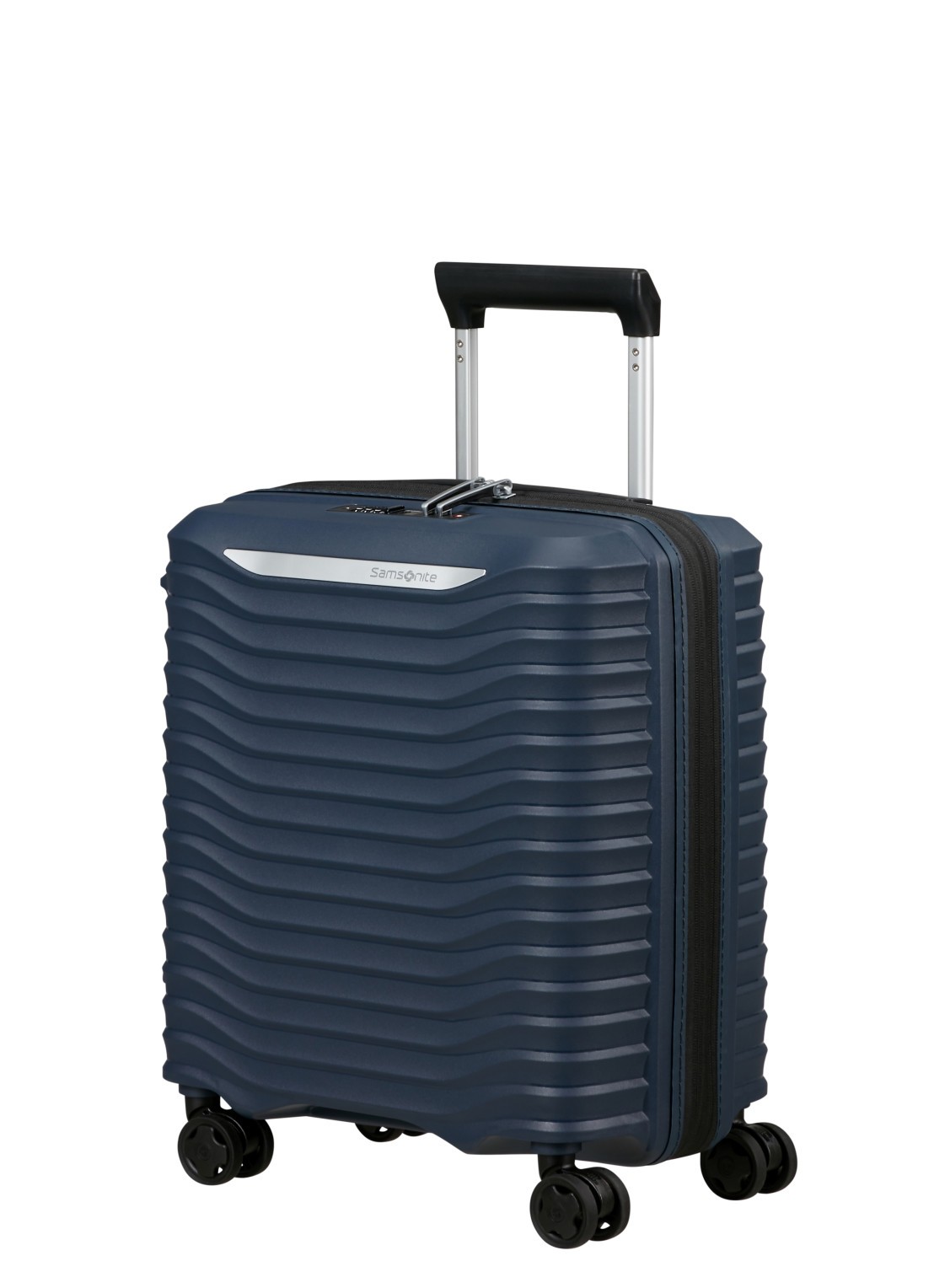 Samsonite Upscape vergrootbare spinner 45 cm - voorkant 5 donkerblauw