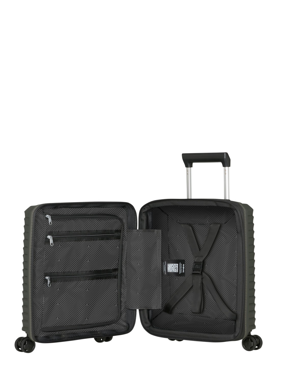 Samsonite Upscape vergrootbare spinner 45 cm - achterkant groen