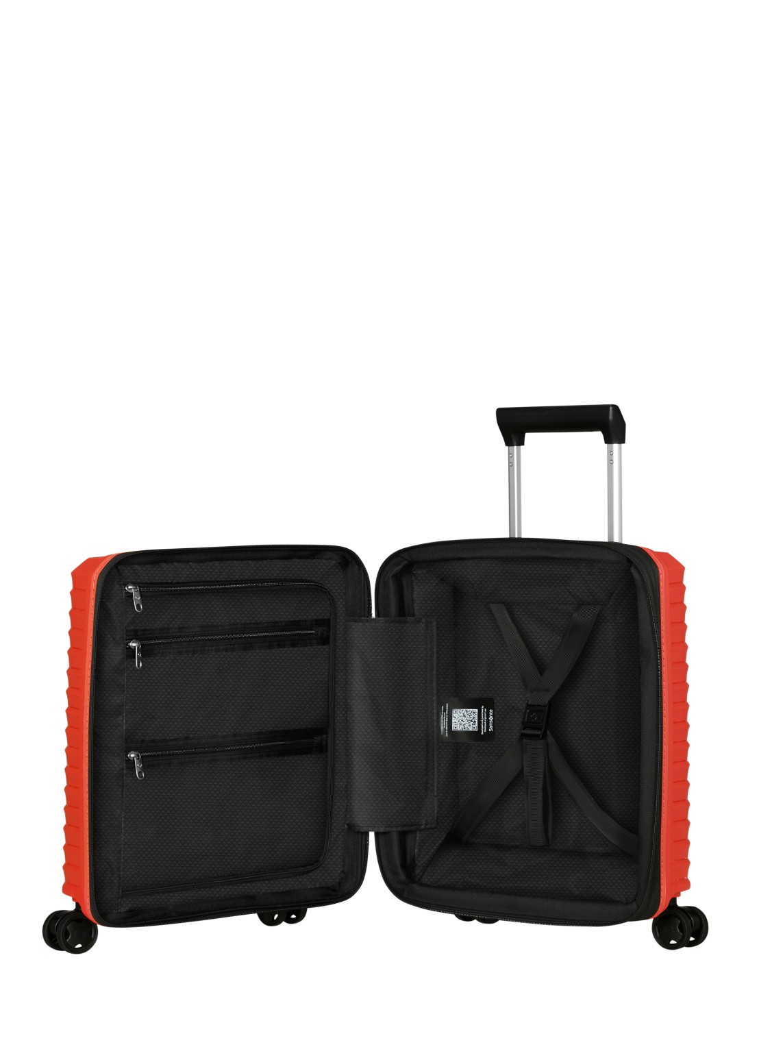 Samsonite Upscape vergrootbare spinner 45 cm - achterkant rood