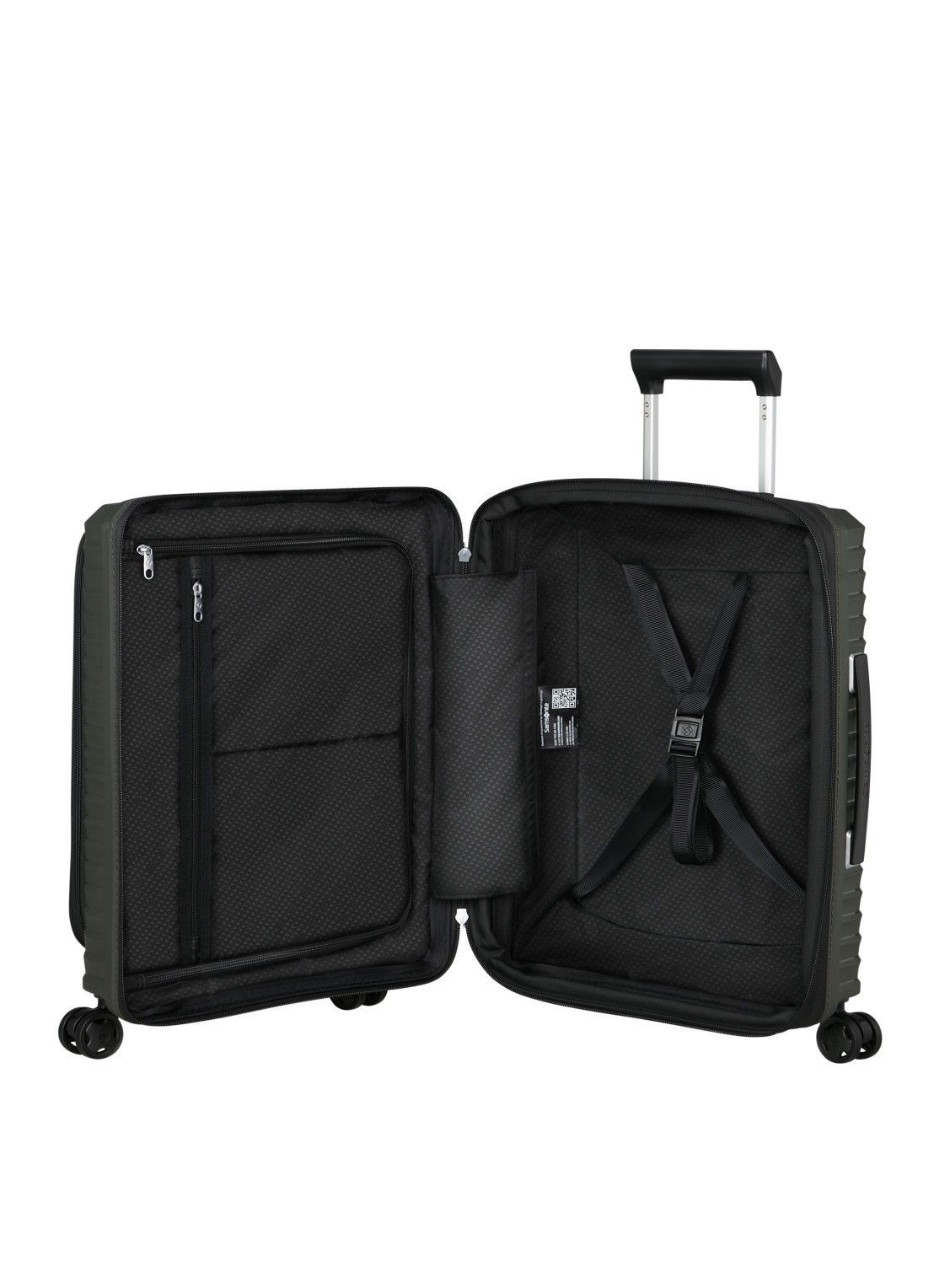 Samsonite Upscape vergrootbare spinner 55 cm - detail groen