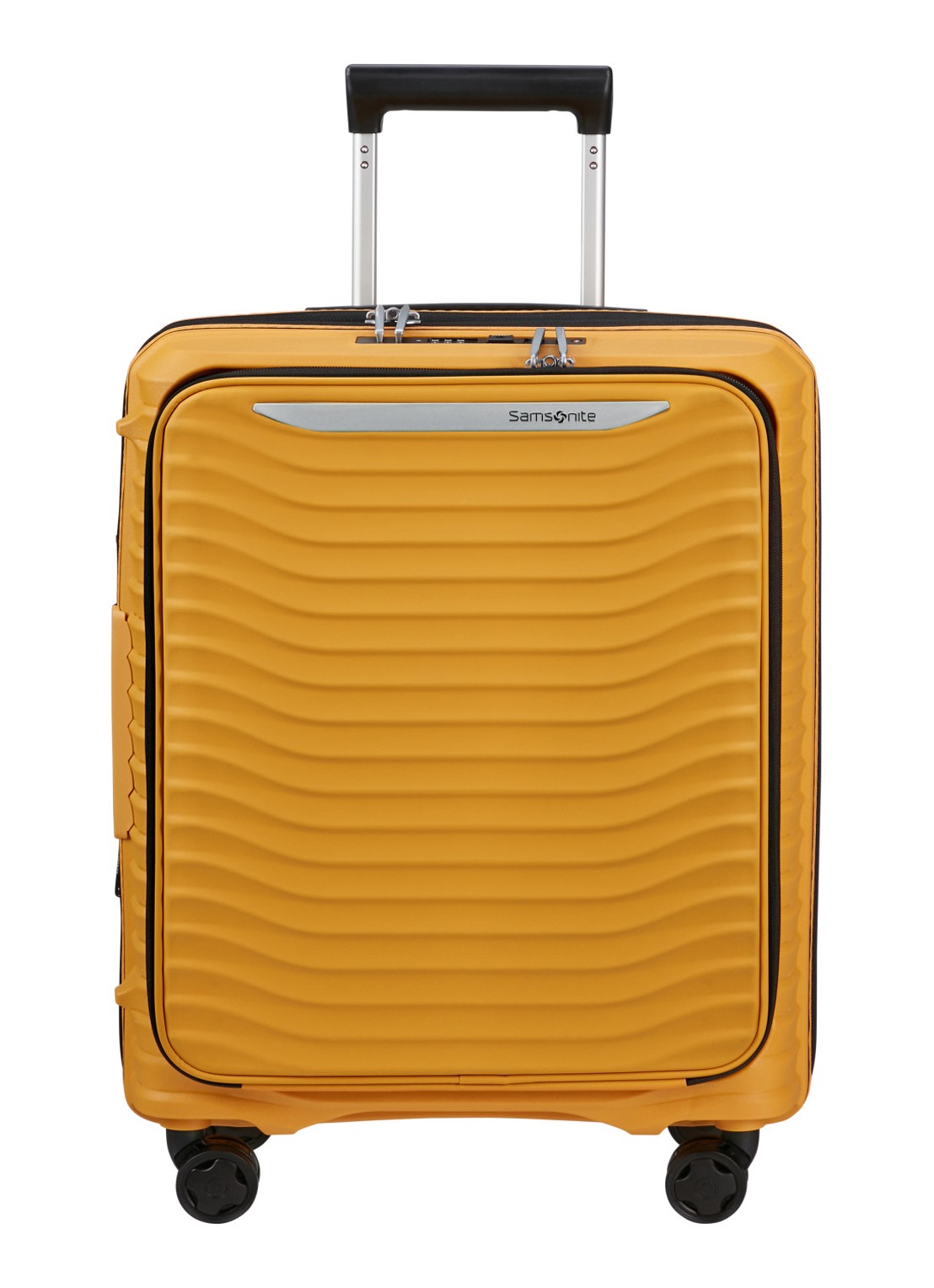 Samsonite Upscape vergrootbare spinner 55 cm - voorkant geel