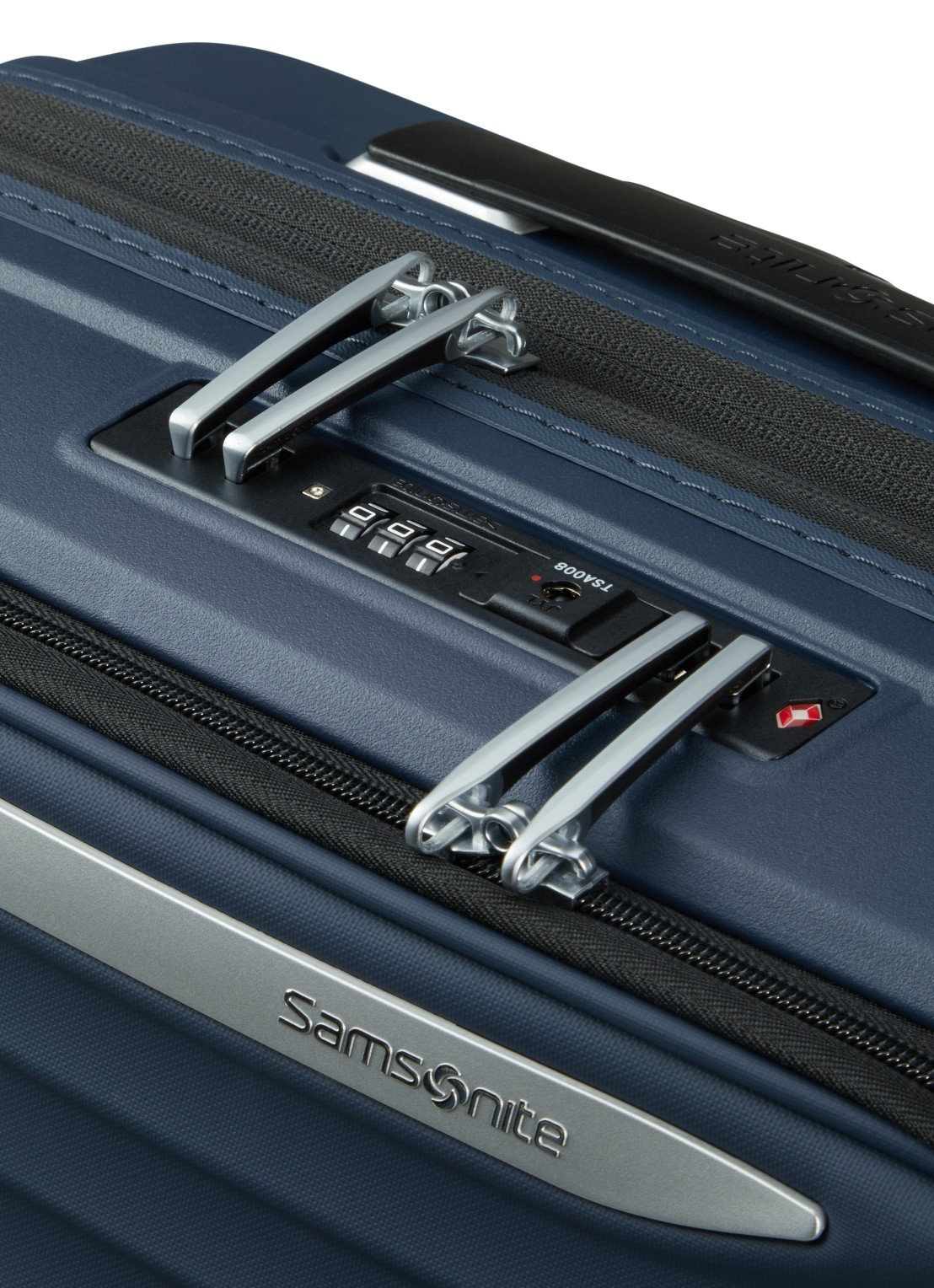 Samsonite Upscape vergrootbare spinner 55 cm - detail 4 donkerblauw