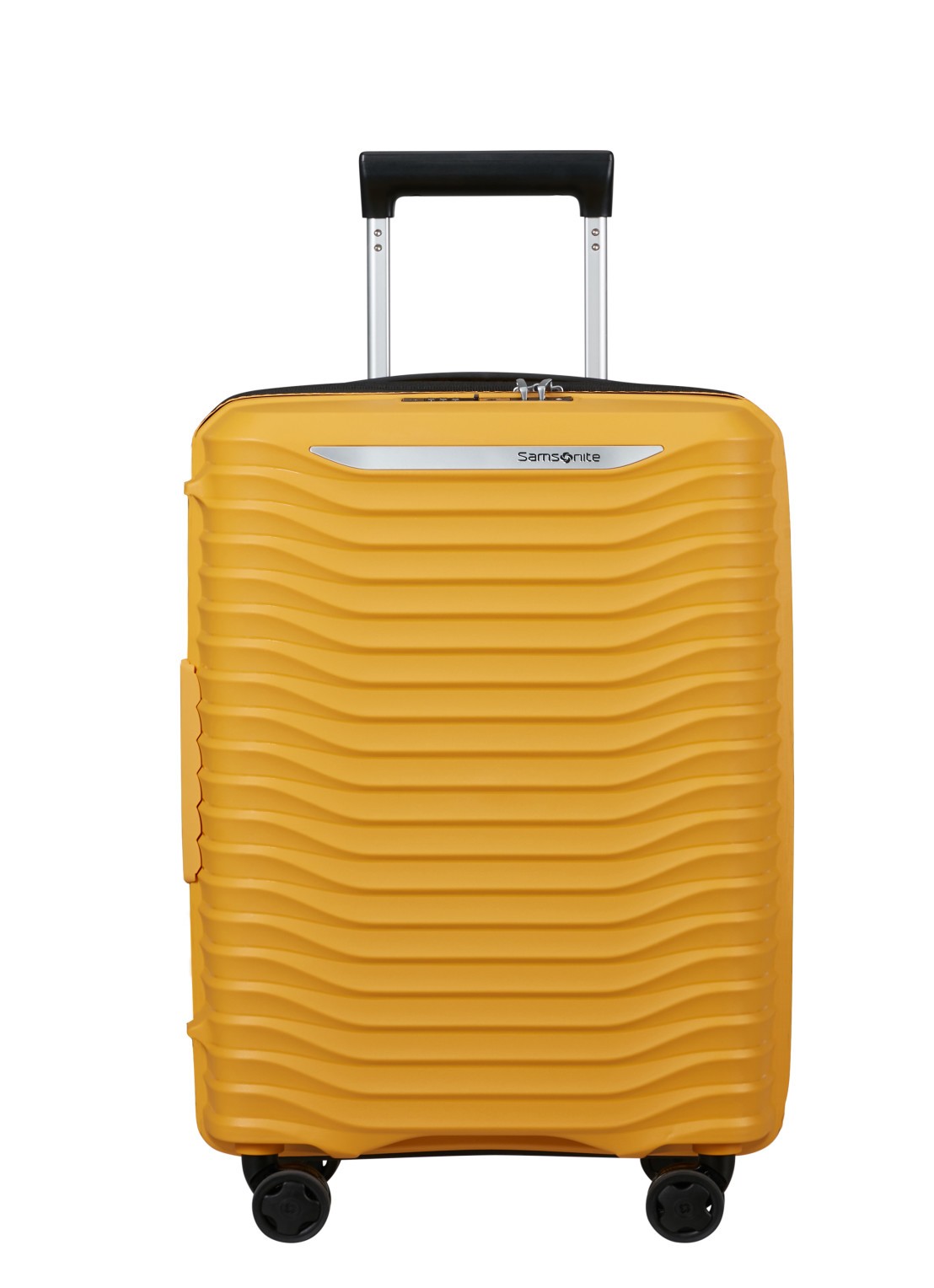 Samsonite Upscape vergrootbare spinner 55 cm - voorkant 3 geel