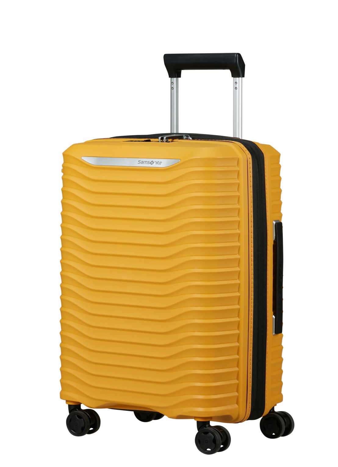 Samsonite Upscape vergrootbare spinner 55 cm - voorkant 4 geel