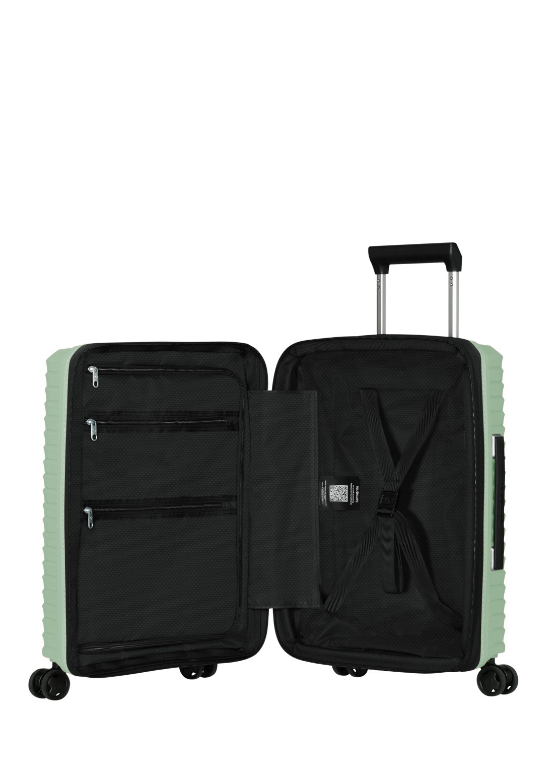 Samsonite Upscape vergrootbare spinner 55 cm - achterkant lichtgroen