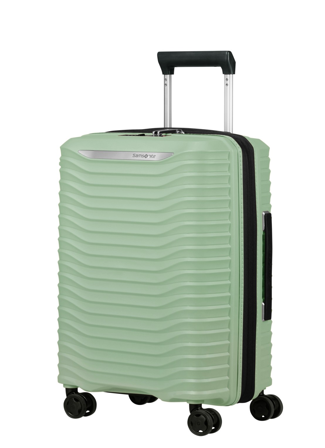 Samsonite Upscape vergrootbare spinner 55 cm - voorkant 3 lichtgroen