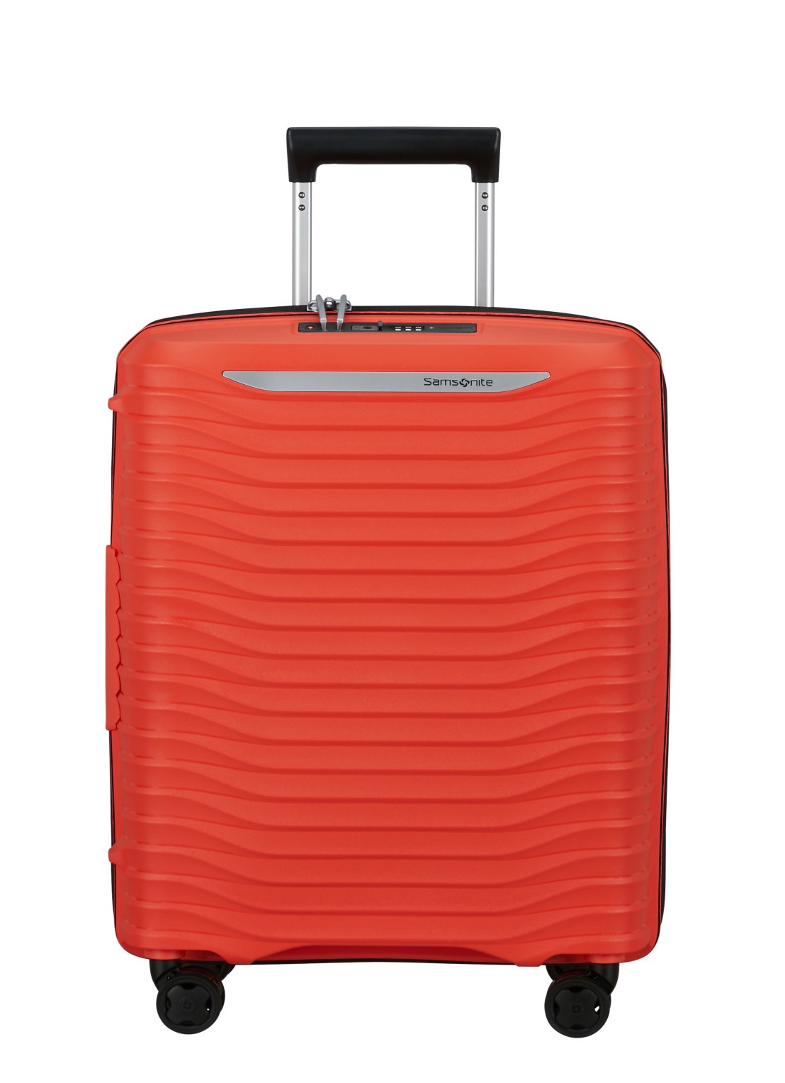 Samsonite Upscape vergrootbare spinner 55 cm - voorkant 4 rood