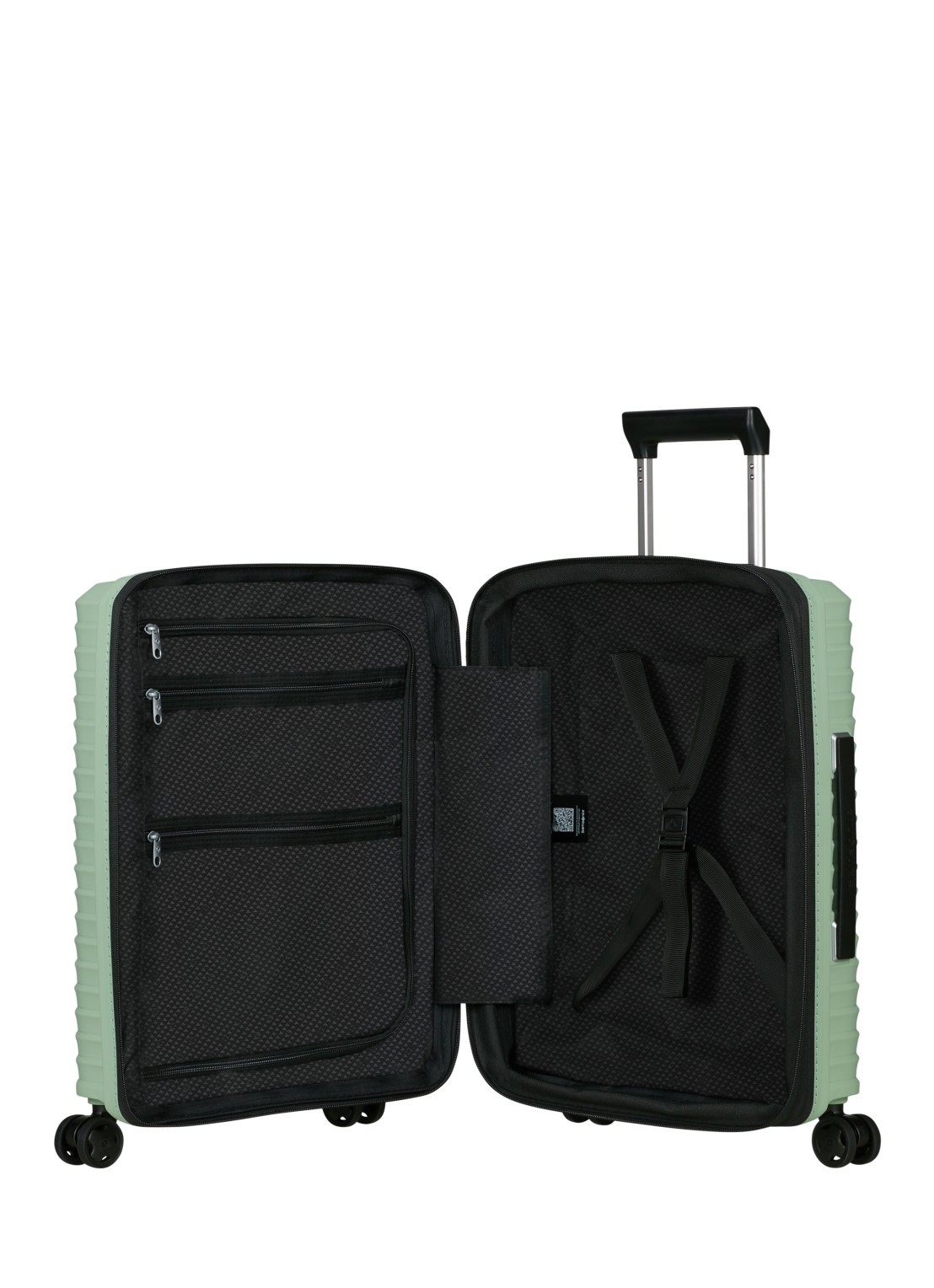 Samsonite Upscape vergrootbare spinner 55 cm - achterkant lichtgroen