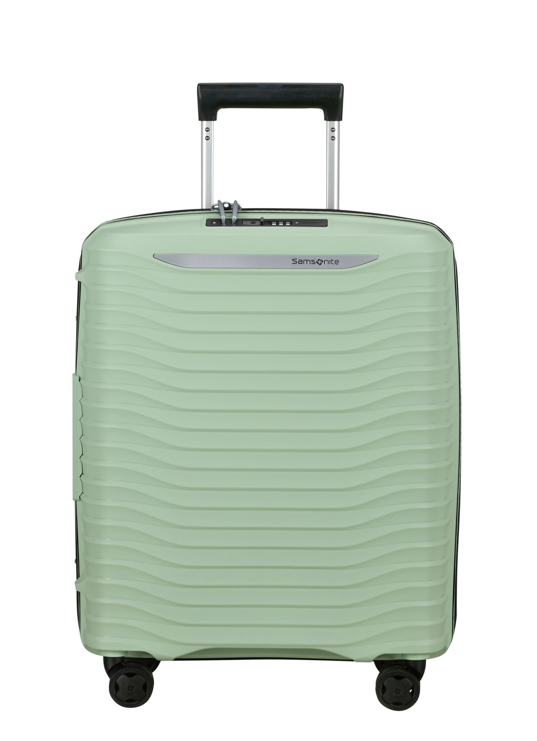Samsonite Upscape vergrootbare spinner 55 cm - voorkant 4 lichtgroen