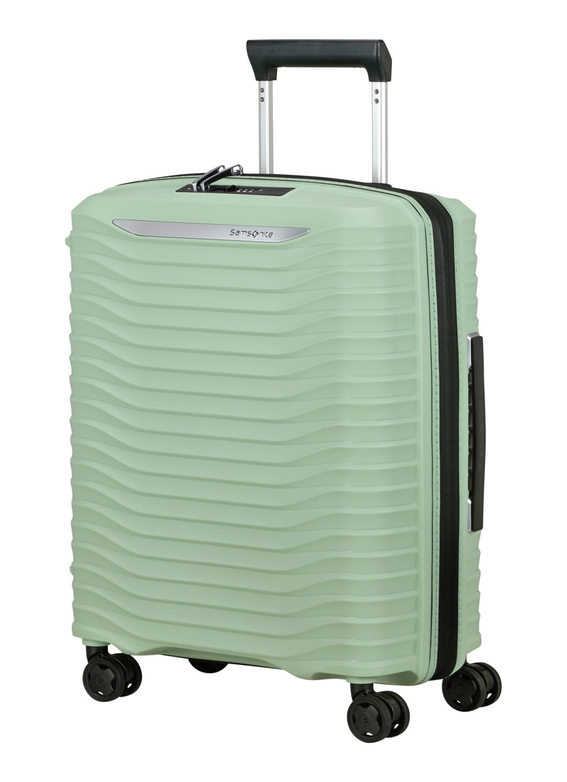 Samsonite Upscape vergrootbare spinner 55 cm - voorkant 5 lichtgroen
