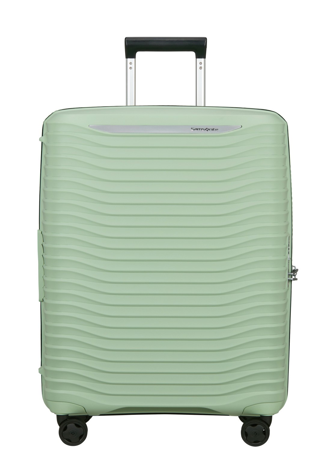 Samsonite Upscape vergrootbare spinner 68 cm - voorkant 3 lichtgroen