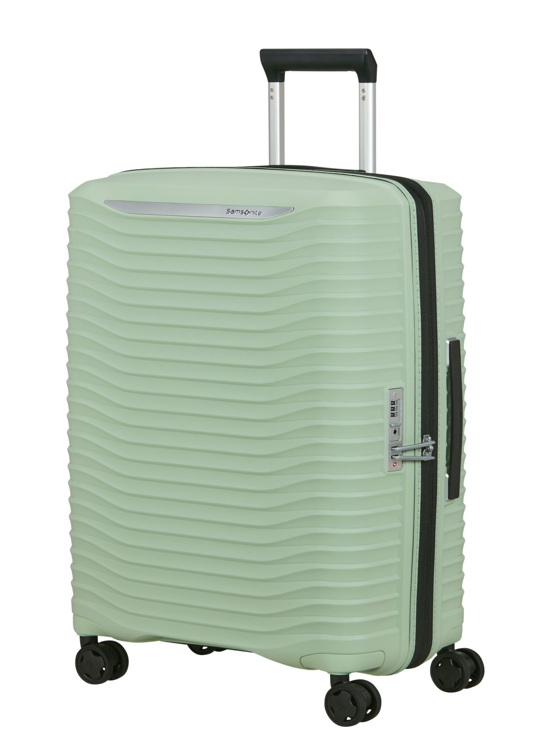 Samsonite Upscape vergrootbare spinner 68 cm - voorkant 4 lichtgroen