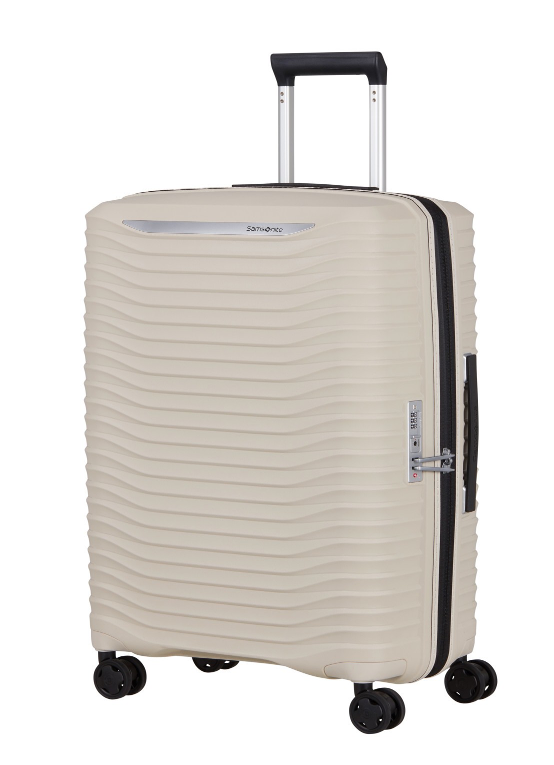 Samsonite Upscape vergrootbare spinner 68 cm - voorkant 2 zand