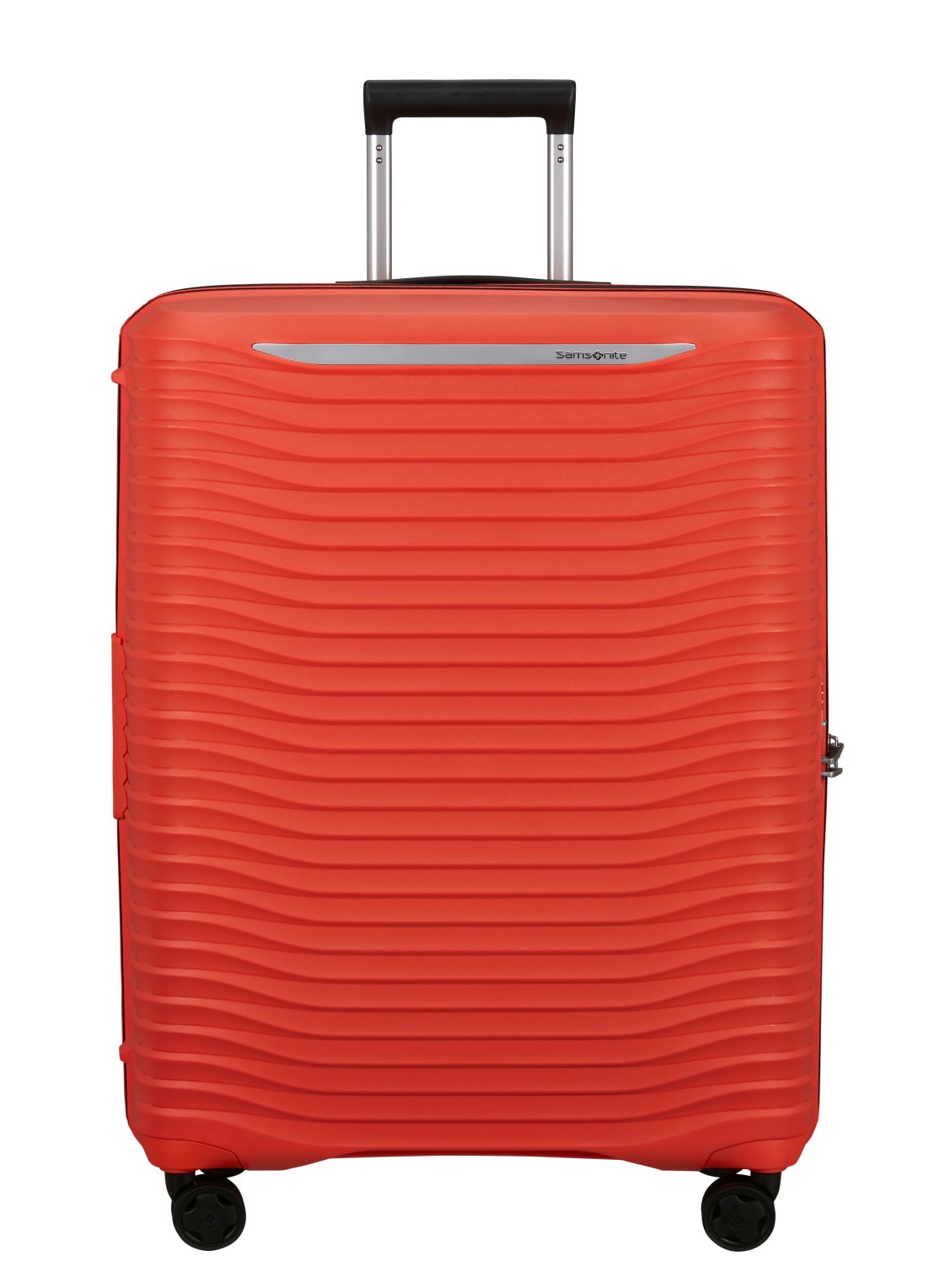 Samsonite Upscape vergrootbare spinner 75 cm - voorkant 3 oranjerood