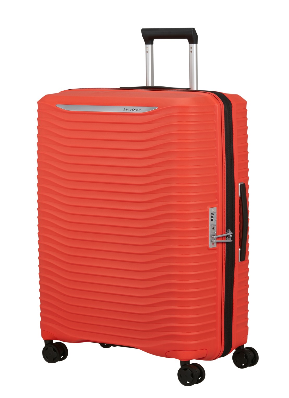 Samsonite Upscape vergrootbare spinner 75 cm - voorkant 4 oranjerood